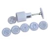 6 Stamps Mooncake Mold Bean Paste Cake Mold Round Plastic Baking Mold Flower 50g