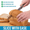 Zulay Kitchen Serrated Bread Knife Black