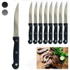 8 Set Stainless Steel Steak Knives Serrated 8.5" Knife Cutlery Kitchen Utensil