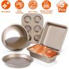 5Pcs Nonstick Bakeware Set Baking Tray Ovenware Sheet Kit