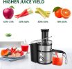 KOIOS Centrifugal Juicer Machines;  Juice Extractor with Extra Large 3inch Feed Chute Filter;  High Juice Yield for Fruits and Vegetables;  Easy to Cl