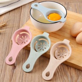 Egg Separator Egg Yolk White Separator Egg White Separator Egg Whites Strainer Filter Divider Egg Separator Tool Kitchen Gadget (Color: Blue)