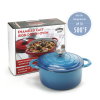 COOKWIN Enameled Cast Iron Dutch Oven with Self Basting Lid; Enamel Coated Cookware Pot 4.5QT